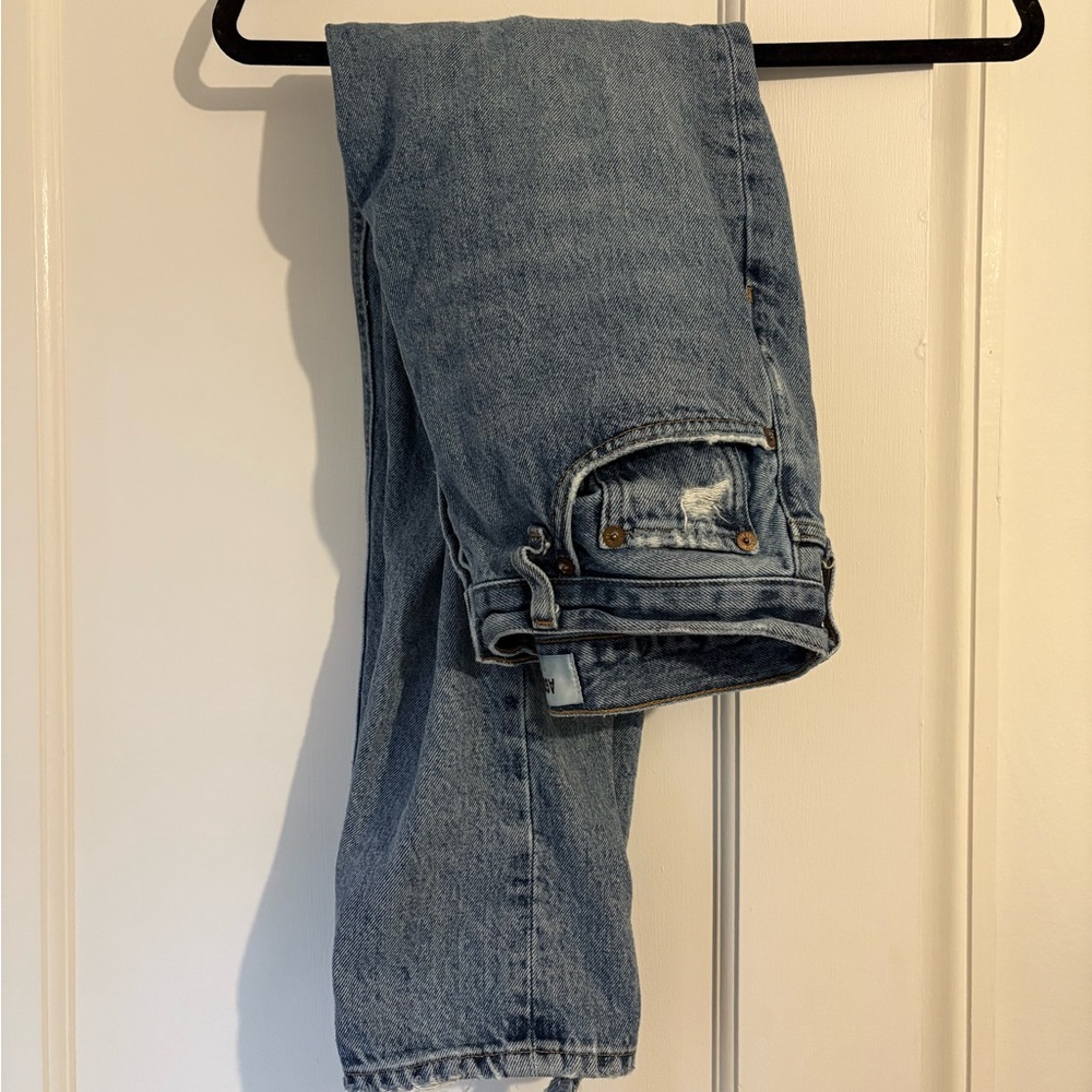 Agolde Jeans Riley High Rise Straight Crop - Picture 1 of 2
